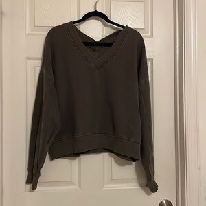 Dark grey Aerie v neck